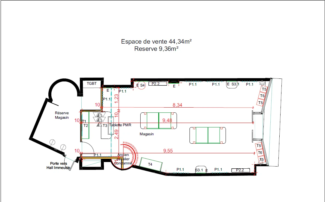 Plan d'organisation de l'espace de vente Miramira
