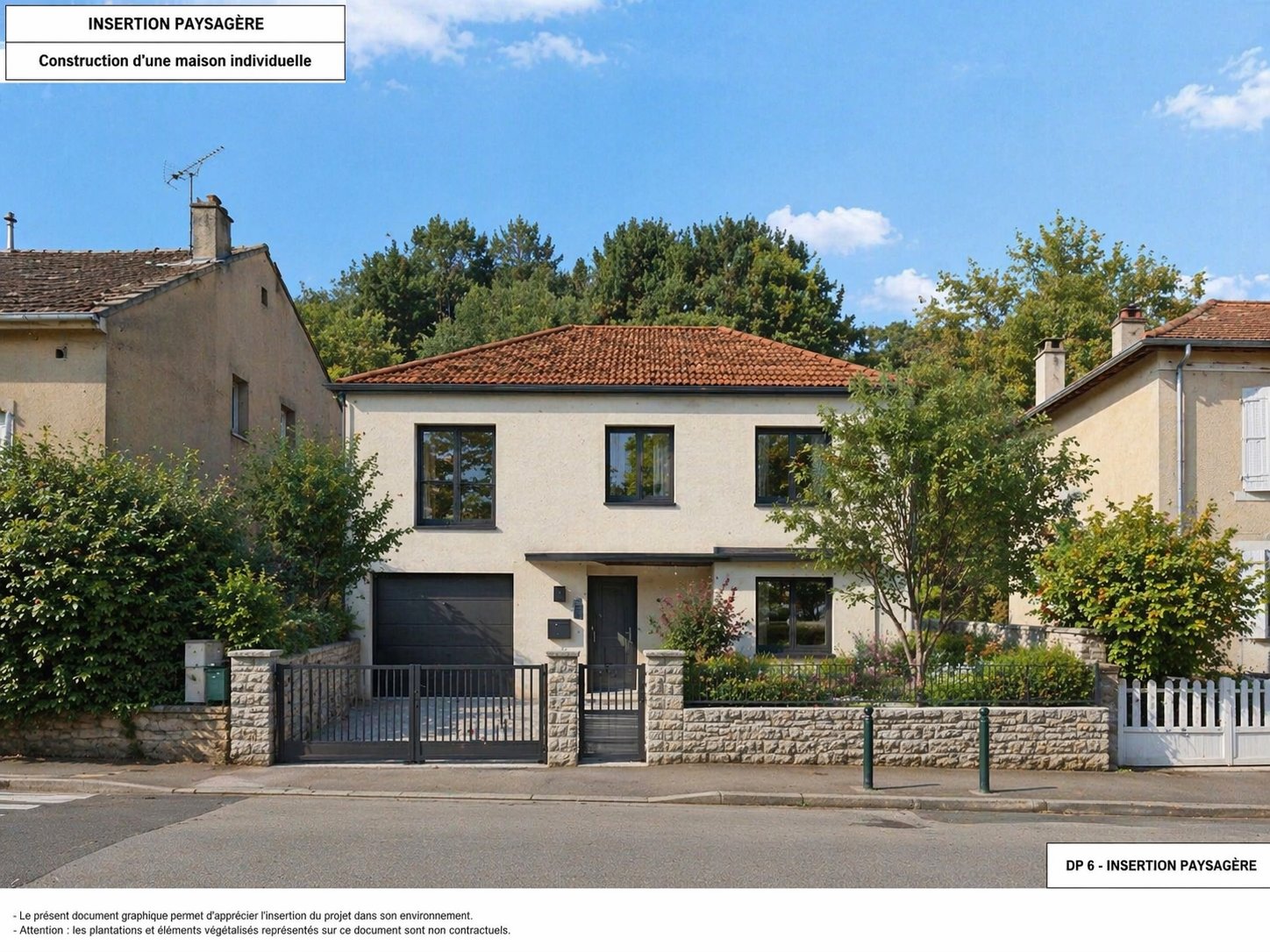 Vue d'insertion maison contemporaine