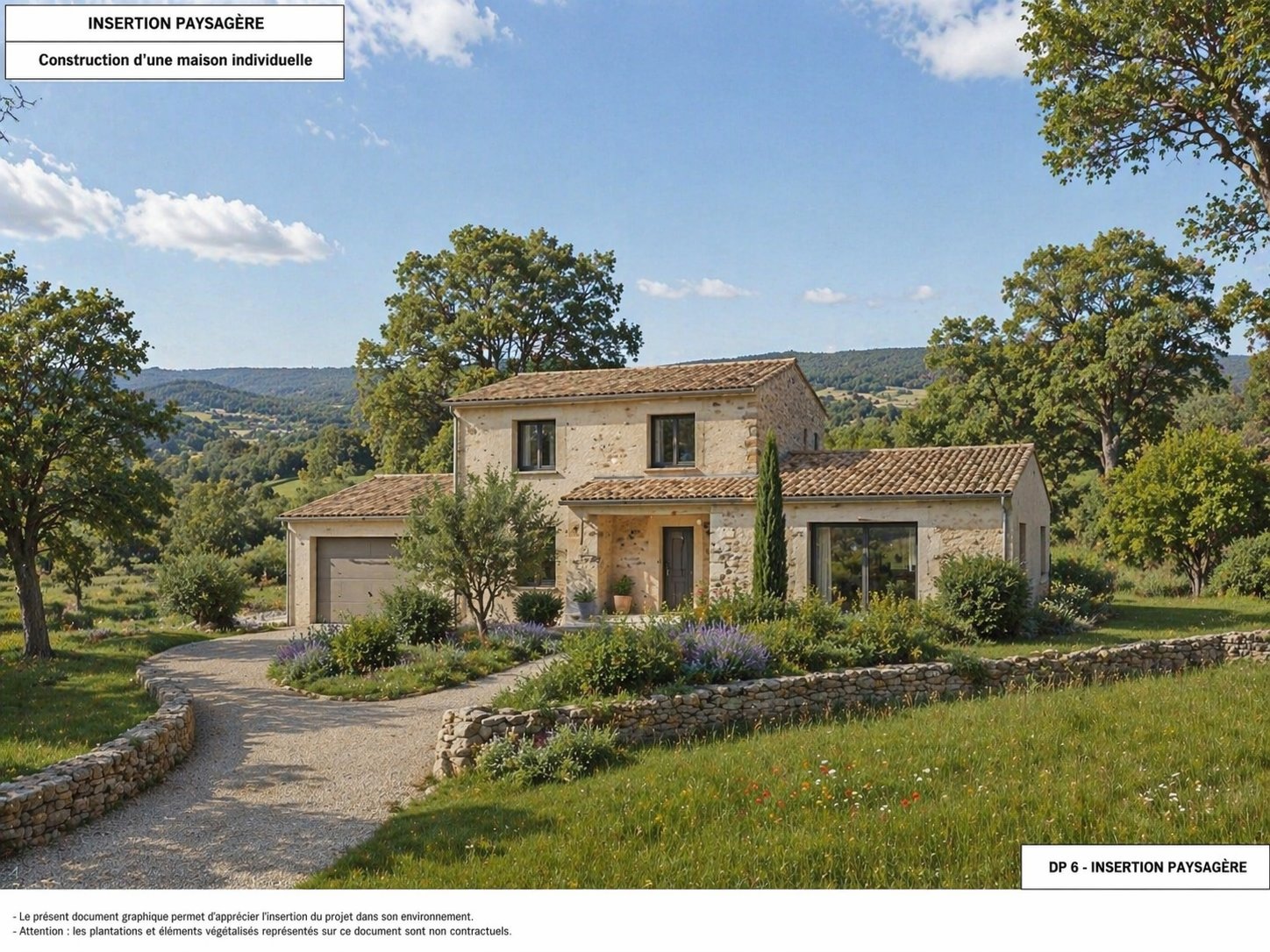 Insertion paysagère — maison rurale