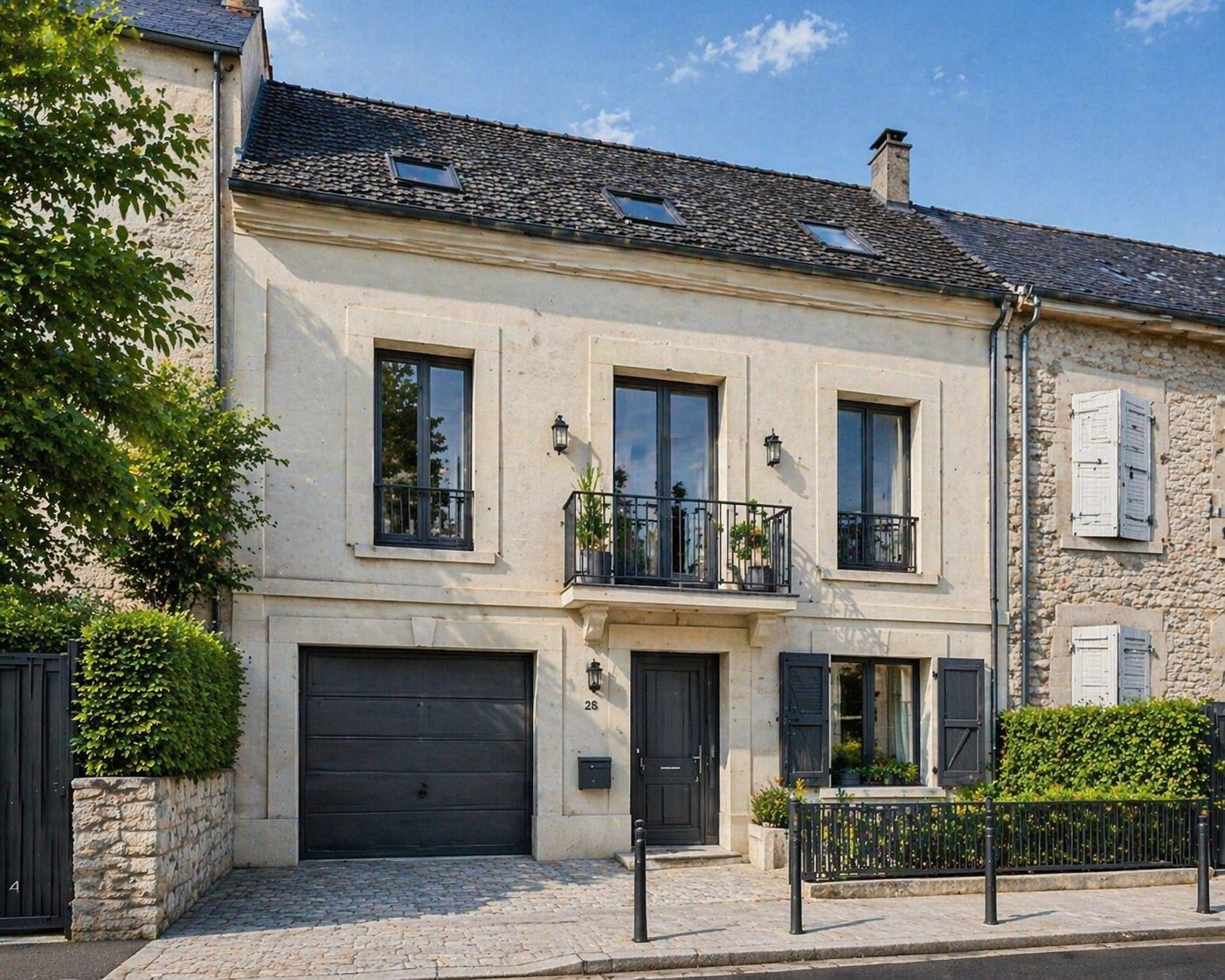 Maison de ville moderne et rustique