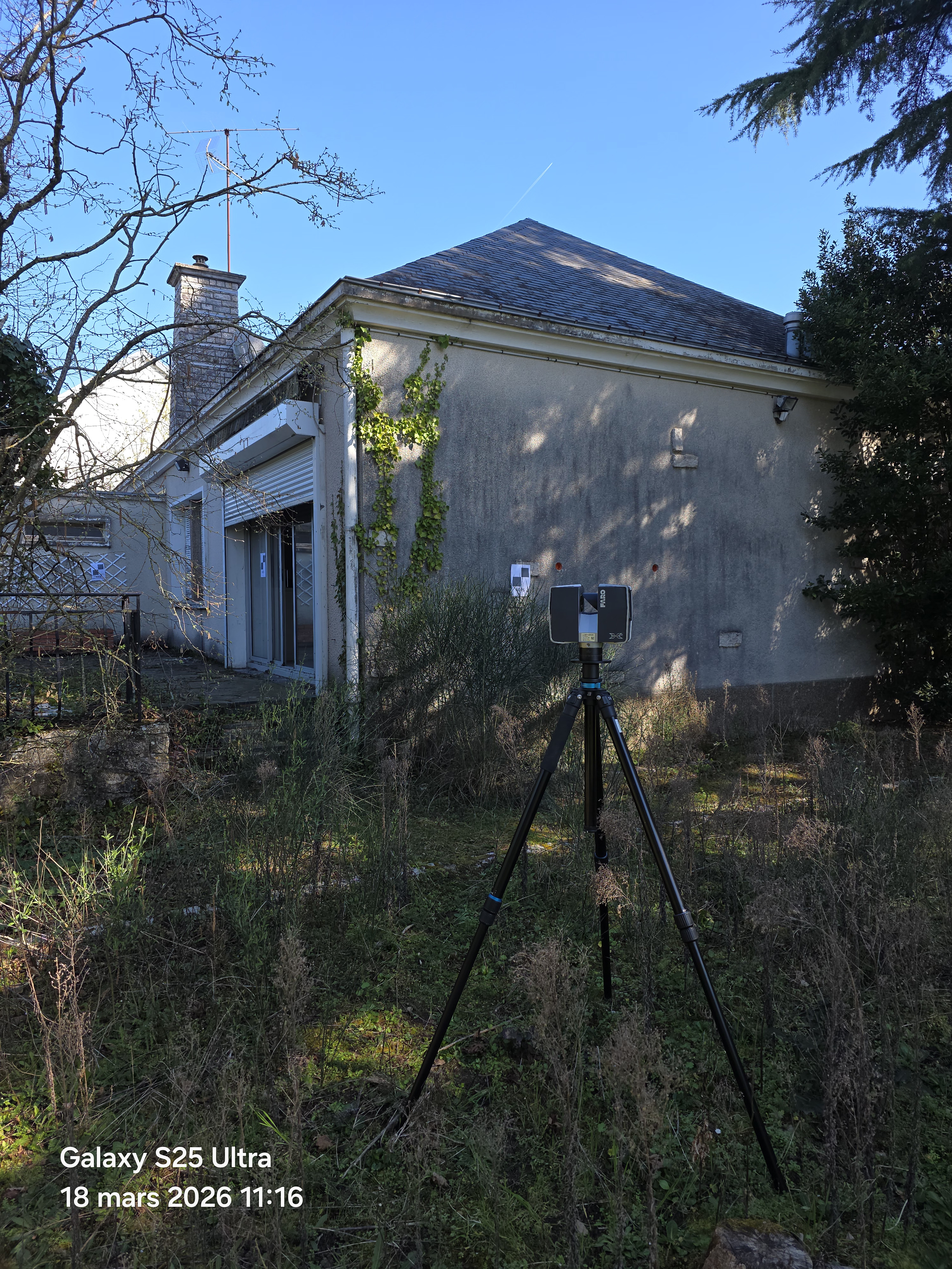 Scanner Faro sur site